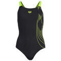 Maillots de bain sur Grenoble : Maillots de bain Arena WOMEN S SWIMSUIT - BLACK-ARTIC LIME - 38