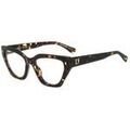 Lunettes sur Grenoble : Lunettes de soleil Dsquared D2 0117 Cadres Optiques, Havana, 53 mm