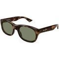 Lunettes sur Grenoble : Lunettes de soleil Saint Laurent SL 815 ROMY Lunettes de soleil, Havana/Vert, 56 mm