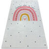 Tapis Rugsx Tapis lavable BAMBINO 47810 Arc-en-ciel, points po 200x290 cm Blanc 200x290 cm. . Maison & D&eacute;co > Tapis.