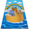 D&eacute;coration sur Grenoble : Tapis Rugsx Tapis lavable BAMBINO 2685 Animaux, Bateau pour 140x200 cm Bleu 140x200 cm. . Maison & D&eacute;co > Tapis.