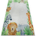 Tapis Rugsx Tapis lavable BAMBINO 54090 Animaux, Afrique pour 200x290 cm Blanc 200x290 cm. . Maison & D&eacute;co > Tapis. Grenoble
