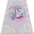 D&eacute;coration sur Grenoble : Tapis Rugsx Tapis lavable BAMBINO 2533 Licorne, arc-en-ciel po 200x290 cm Rose 200x290 cm. . Maison & D&eacute;co > Tapis.