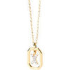 Collier Pdpaola Collier Lettre X Mini dor&eacute; Jaune