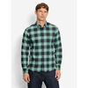Chemise Olymp Chemise &agrave; carreaux verte en flanelle Vert
