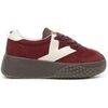 Baskets basses K&egrave;h-Noo KNDAI26-9767-bord Rouge