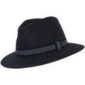 Chapeaux sur Grenoble : Chapeau Chapeau-Tendance Chapeau f&eacute;dora 100% laine IDRO T59 Gris