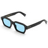 Lunettes de soleil Retrosuperfuture FOE Lunettes de soleil, Noir/Bleu clair, 52 mm