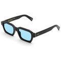 Lunettes sur Grenoble : Lunettes de soleil Retrosuperfuture FOE Lunettes de soleil, Noir/Bleu clair, 52 mm