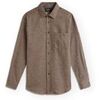 Chemise Portuguese Flannel Abstract Pied Poule Shirt - Navy