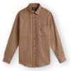 Chemise Portuguese Flannel Abstract Pied Poule Shirt - Brown