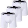 Cale&ccedil;ons BOSS Homme Cale&ccedil;on Paquet de 3 BoxerBr 3P Power Blanc