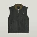 Vestes sur Grenoble : Veste G-Star Raw D26910-D191 DUTY CANVAS VEST-995 ASFALT