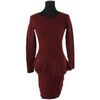 Robe courte Sandro Robe en coton bordeaux