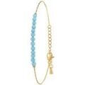 Bracelets Sc Boh&egrave;me B4264-AQUAMARINE Bleu
