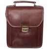 Pochette Hexagona Sacoche bandouli&egrave;re en cuir Ref 33907 Mar Marron