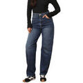 Jeans sur Grenoble : Jeans mom La Modeuse Jeans pour femme - Bleu fonc&eacute; - Bleu