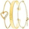 Bracelets Sc Boh&egrave;me BS040-DORE+B2500-DORE+B2371-DORE Dor&eacute;