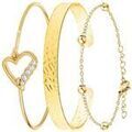 Bracelets Sc Boh&egrave;me BS040-DORE+B2500-DORE+B2371-DORE Dor&eacute; Grenoble