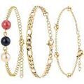 Bracelets Sc Boh&egrave;me BS2945+B2371-DORE+B2384-DORE Dor&eacute;
