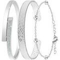 Bracelets Sc Crystal BS2532-ARGENT+B2500-ARGENT+B2371 Argent&eacute; Grenoble