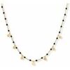 Bijoux Orusbijoux Collier Argent Dor&eacute; Petites Perles Pampilles Et Spinelle Dor&eacute;