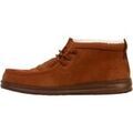 Baskets homme sur Grenoble : Baskets montantes HEYDUDE Moccassin Montante &agrave; Lacets Wally Mid Gripr Warmth Marron