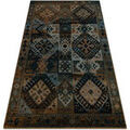 D&eacute;coration sur Grenoble : Tapis Rugsx Tapis en laine OMEGA AVAR Cadre, diamants, 200x300 cm Marron 200x300 cm. . Maison & D&eacute;co > Tapis.
