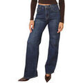 Jeans flare / larges La Modeuse Jeans pour femme - Bleu fonc&eacute; - Bleu Grenoble