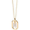 Collier Pdpaola Collier Lettre H Mini dor&eacute; Jaune
