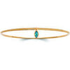 Bracelets Brillaxis Bracelet jonc pierre bleue plaqu&eacute; or Jaune