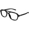 Lunettes de soleil Gucci GG1673O Cadres Optiques, Noir/Transparent, 53 mm