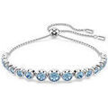 Bracelets Swarovski Bracelet Imber argent&eacute; et bleu Blanc Grenoble