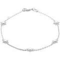 Bracelets Brillaxis Bracelet argent rhodi&eacute; soleil Blanc Grenoble