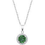 Collier Lotus Collier Silver oxyde vert