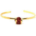 Bracelets Andrea Marazzini Bracelet Jonc Andr&eacute;a Marazzini dor&eacute; Ice fuchsia Jaune Grenoble