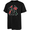 T-shirt '47 Brand 47 TEE MLB NEW YORK YANKEES BACKER ECHO JET BLACK