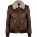 Vestes sur Grenoble : Veste Oakwood Blouson en cuir femme Ref 66558 Cacao