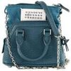 Sac &agrave; main Maison Martin Margiela Mini sac en cuir bleu Bleu
