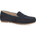 Chaussures plates femme sur Grenoble : Mocassins Caprice blue casual closed mocasins