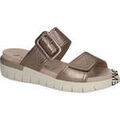 Chaussons / Pantoufles sur Grenoble : Chaussons Caprice taupe metallic casual open slippers