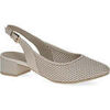 Ballerines Caprice cream elegant part-open formal