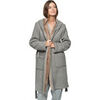 Manteau Selmark Robe de chambre &agrave; capuche unisexe PC1 STYLE ADD Gris