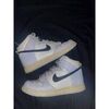 Baskets montantes enfant Nike chaussures Dunk High aluminum black