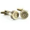 Boutons de manchettes Tony & Paul Boutons de manchette douille cartridge Jaune laiton Dor&eacute;