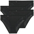 Culottes & slips Sloggi Romance Tai PACK DE 4 Noir