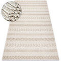 D&eacute;coration sur Grenoble : Tapis Rugsx Tapis JERSEY 19243 beige - Chevron, structurelles, 60x100 cm Beige 60x100 cm. . Maison & D&eacute;co > Tapis.
