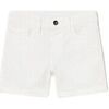 Pantalon enfant Mayoral 206 Bermuda en serg&eacute; 5b basic White Blanc