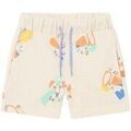 Pantalons enfants sur Grenoble : Pantalon enfant Mayoral 1243 Bermuda imprim&eacute; en maille Ecru Blanc