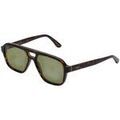 Lunettes sur Grenoble : Lunettes de soleil Retrosuperfuture ZJC Lunettes de soleil, Havana/Vert, 56 mm